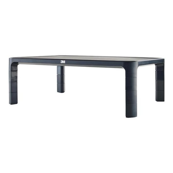 3M-Workspace Solutions 3M-Workspace Solutions MS85B 13.5 x 10 x 6 in. Adjustable Monitor Stand; Silver & Black MS85B